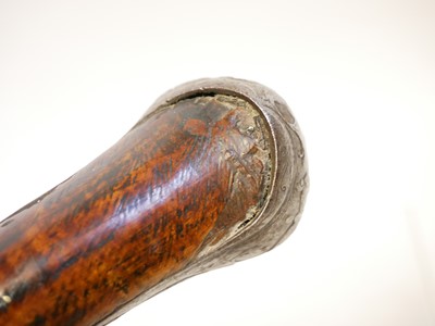 Lot 4 - Turkish flintlock 18 bore pistol, 14 inch...