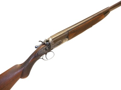 Lot 412 - W. & J. Davies 12 bore single barrel hammer...