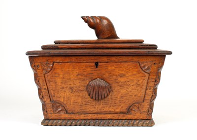 Lot 107 - A Victorian Carved Oak Workbox