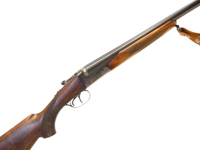 Lot 392 - AYA 12 bore 3" magnum side by side shotgun,...