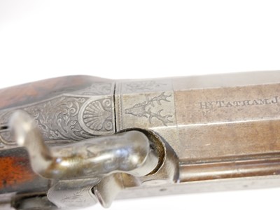 Lot 39 - Henry Tatham jnr. percussion 16 bore sporing...