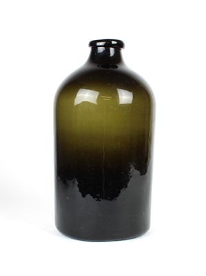 Lot 50 - A Large Victorian Green Glass Storage Bottle
