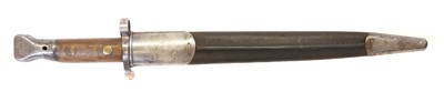 Lot 202 - British Pattern 1888 Mk II knife bayonet and...