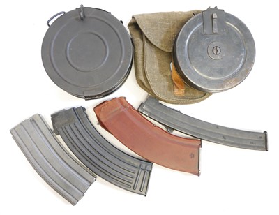 Lot 505 - Collection of rifle and machine gun magazines,...