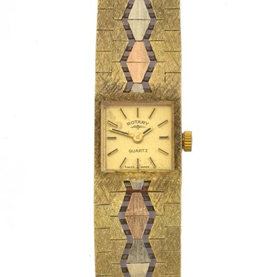 Lot 240 - A 9ct gold Rotary quartz wristwatch.