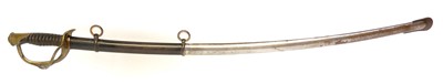 Lot 156 - German model 1840 type heavy cavalry sabre and...