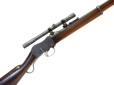 Lot 323 - Greener converted .22lr Martini Henry rifle,...