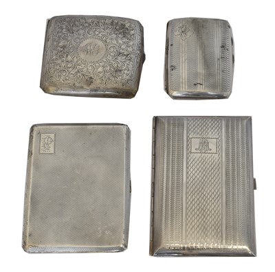 Lot 71 - Four card and cigarette cases.