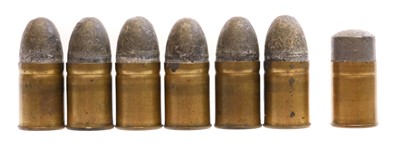 Lot 205 - Seven inert .450 MK III revolver cartridges...