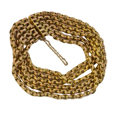Lot 40 - A chain bracelet.
