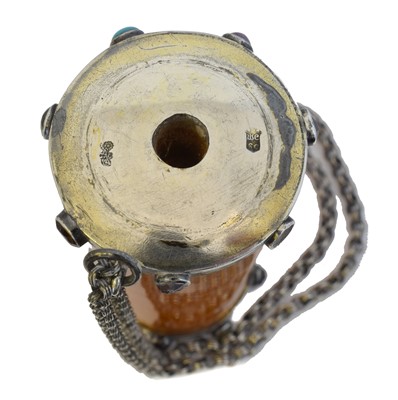 Lot 171 - A late 19th/early 20th century gem-set parasol handle terminal by Child & Child.