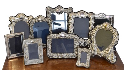 Lot 41 - A selection of silver fronted frames.