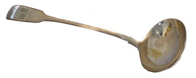 Lot 84 - A Victorian silver ladle.