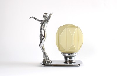 Lot 56 - Art Deco Chromed Table Lamp