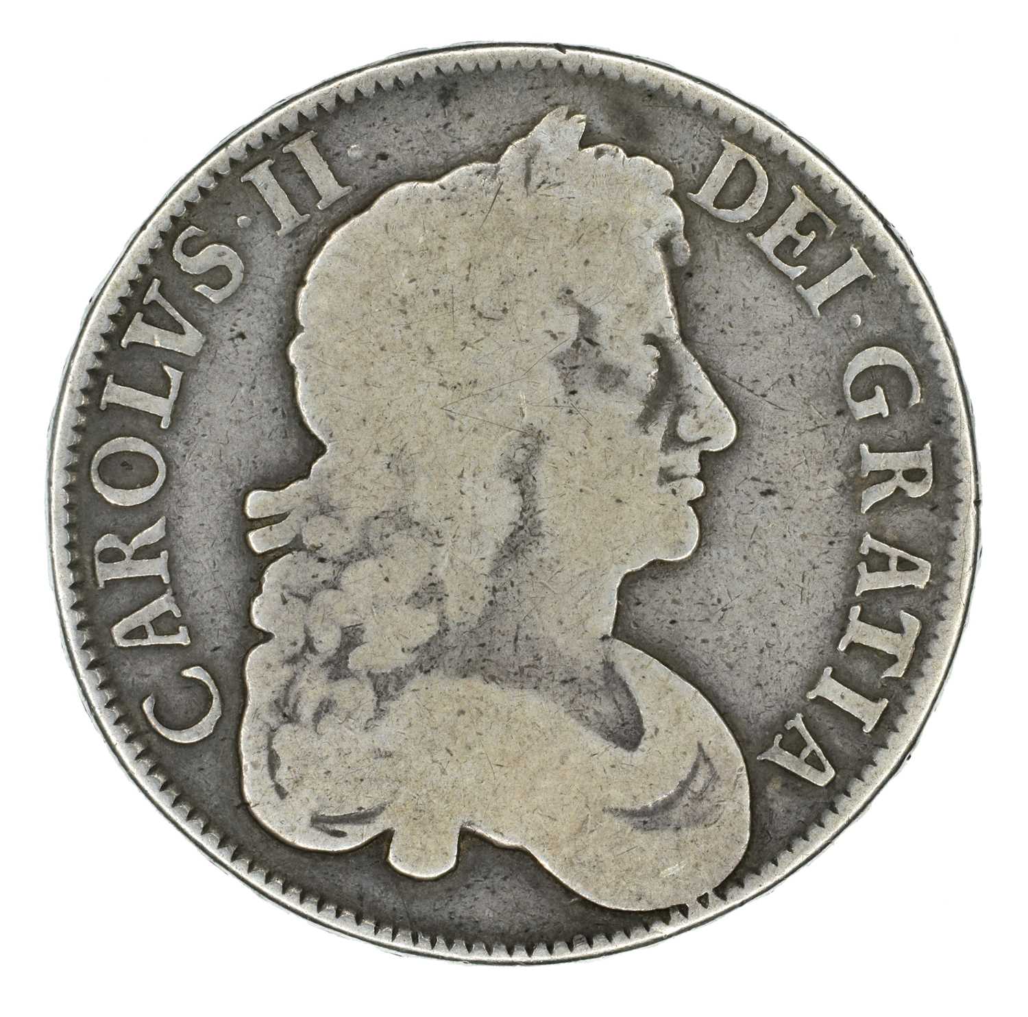 Lot 20 - King Charles II, Crown, 1677 V. NONO.