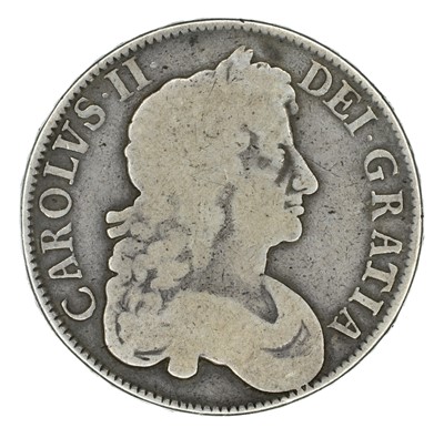 Lot 20 - King Charles II, Crown, 1677 V. NONO.