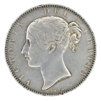 Lot 35 - Queen Victoria, Crown, 1844 Cinquefoil stops.