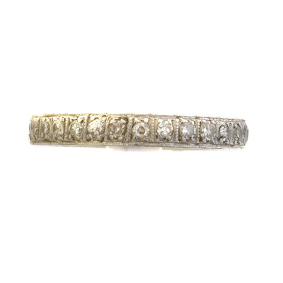 Lot 44 - A diamond eternity ring.