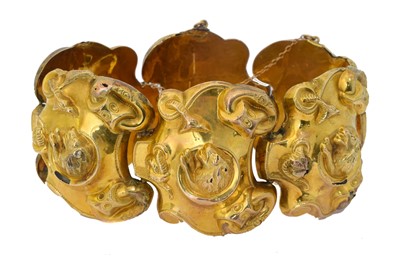 Lot 41 - A cuff bracelet.