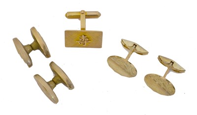 Lot 116 - A selection of cufflinks.