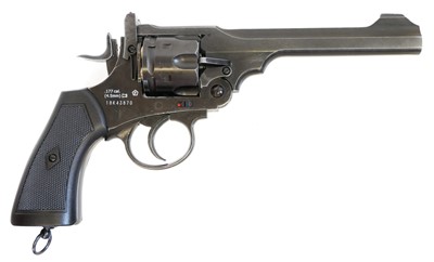 Lot 127 - Webley .177 CO2 revolver air pistol, MkVI .455...