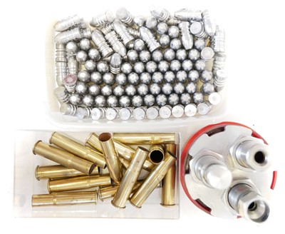 Lot 526 - 11.15x60R / .43 Mauser reloading tools and...