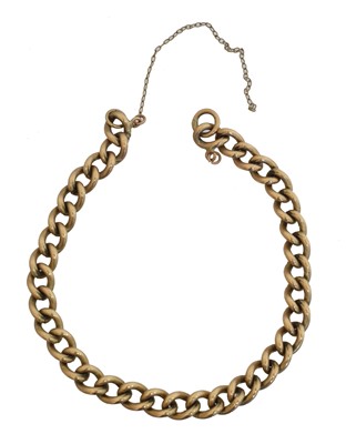 Lot 14 - A chain bracelet.