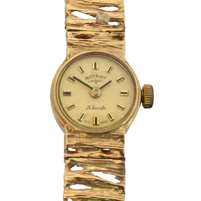 Lot 161 - A 9ct gold Rotary manual wind wristwatch.