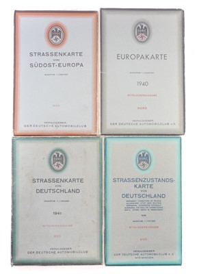Lot 202 - Four German Third Reich WWII maps, titled...