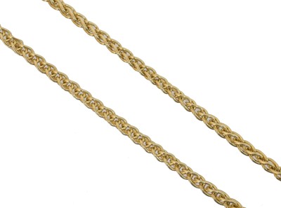 Lot 95 - A 9ct gold chain necklace.
