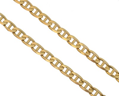 Lot 96 - A 9ct gold chain necklace.
