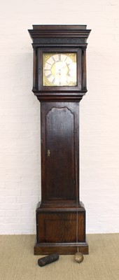 Lot 213 - A Late 18th / Early 19th Century Oak and Mahogany-Crossbanded Eight-Day Longcase Clock by S. Wright of Northwich