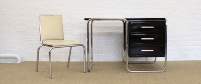Lot 36 - Bauhaus Style Office Desk and Chair in the Manner of Marcel Breuer for Gebruder Thonet
