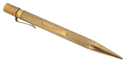 Lot 176 - A 9ct gold propelling pencil by Sampson Mordan & Co.