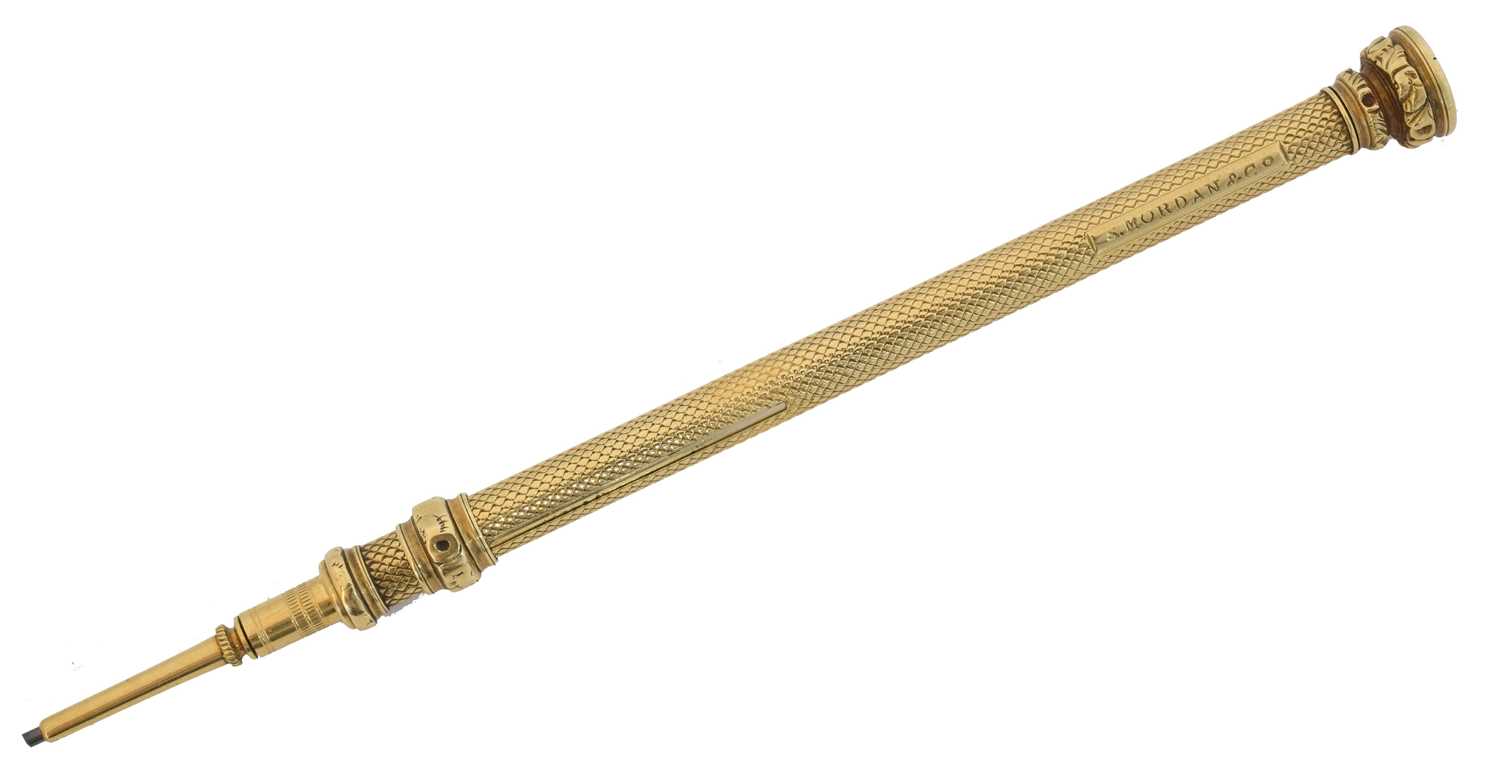 Lot 201 - A propelling pencil by Sampson Mordan & Co.