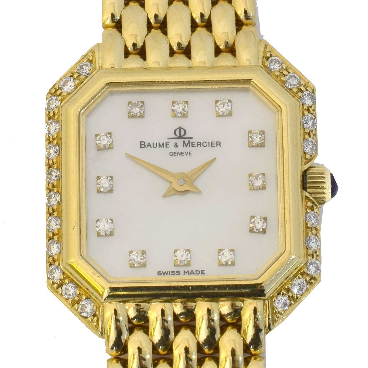 218 - An 18ct gold Baume & Mercier quartz wristwatch, ref. 18259.