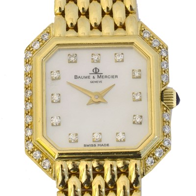 Lot 218 - An 18ct gold Baume & Mercier quartz wristwatch, ref. 18259.