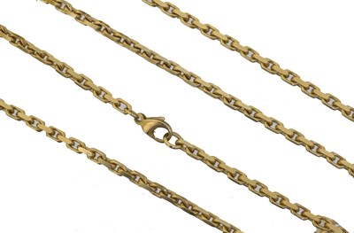 Lot 94 - A 9ct gold chain necklace.