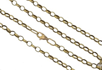 Lot 40 - A 9ct gold chain necklace.