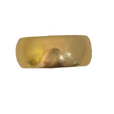 Lot 58 - An 18ct gold band ring.