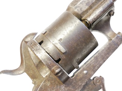 Lot 11 - Pinfire 180 bore revolver, 3.25 inch sighted...