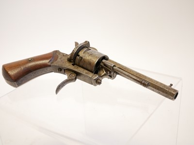 Lot 12 - Belgian 7mm pinfire revolver, serial numbe...