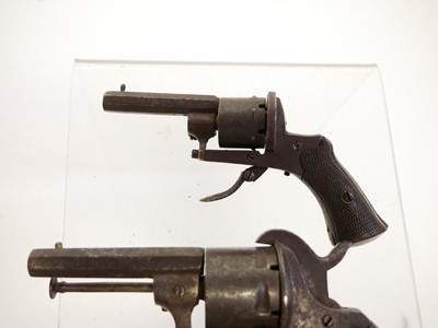 Lot 16 - Three Belgian pinfire revolvers, with 3, 2.75...