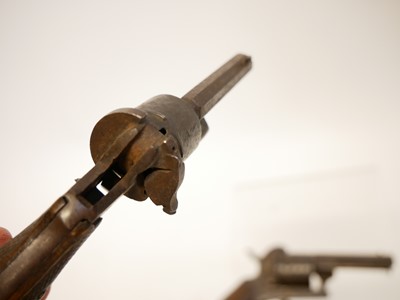 Lot 16 - Three Belgian pinfire revolvers, with 3, 2.75...