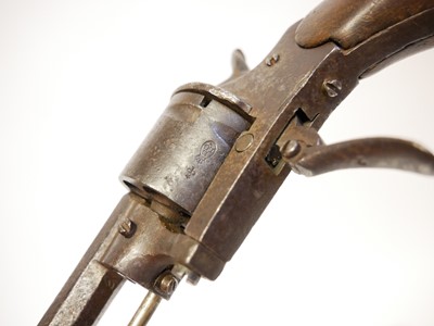 Lot 16 - Three Belgian pinfire revolvers, with 3, 2.75...