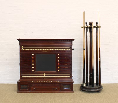 Lot 104 - A Good Victorian Mahogany Snooker Scoreboard by G. Wright & Co. of London