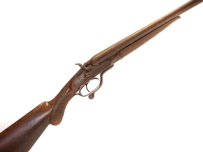 Lot 95 - Deactivated 12 bore side by side hammer gun by...