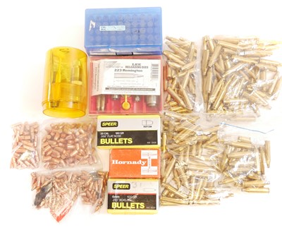 Lot 522 - Mixed reloading dies and components, to...
