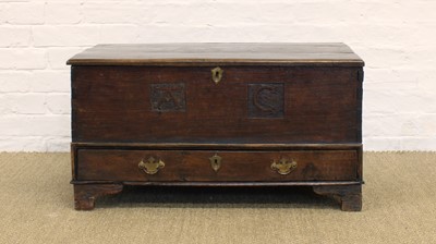 Lot 126 - A Small Early 18th Century Oak Blanket Chest