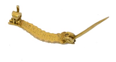 Lot 7 - A WWII 'Caterpillar Club' pin.